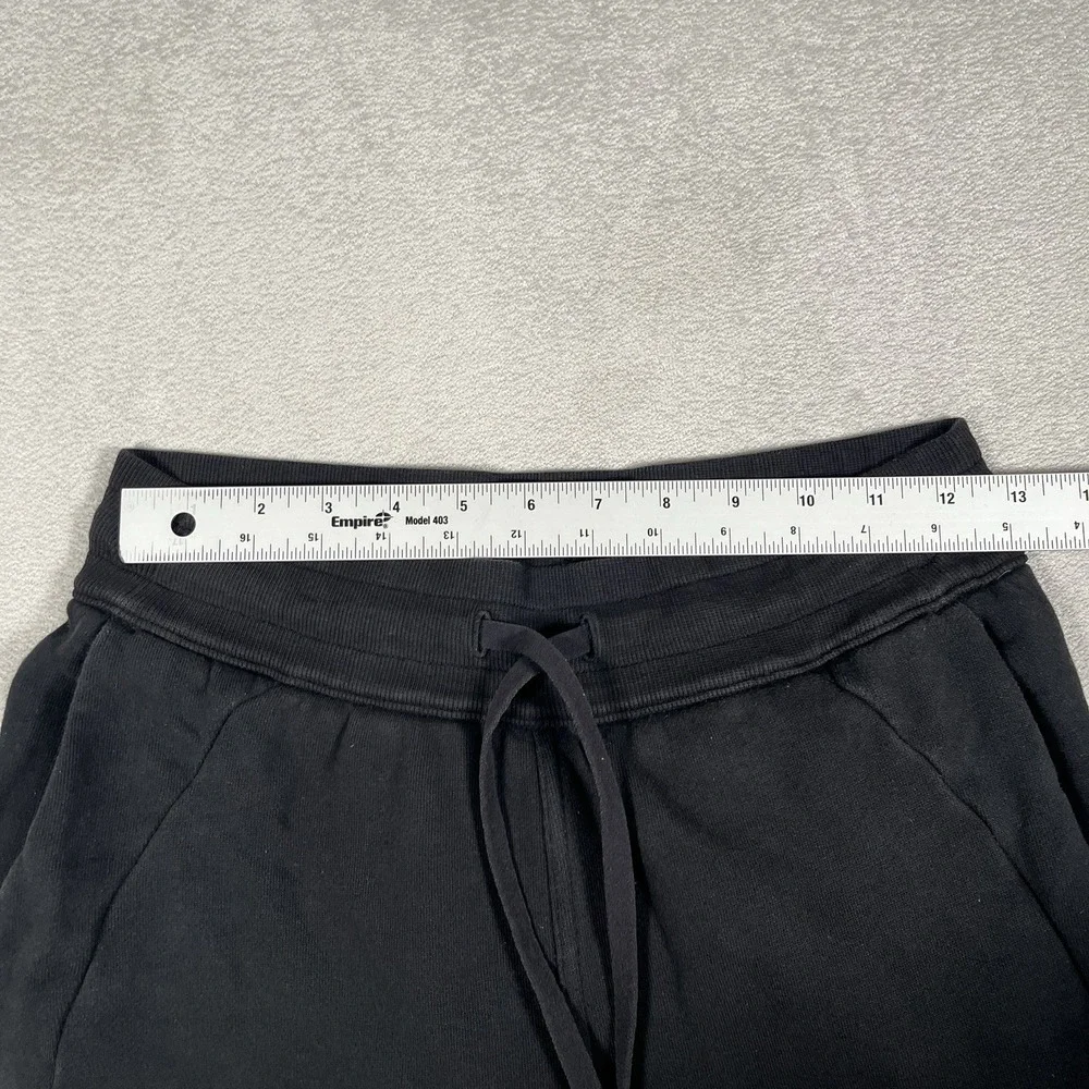 Lululemon Scuba High-Rise Jogger Pants Women's 6 Black Cotton Terry Breathable